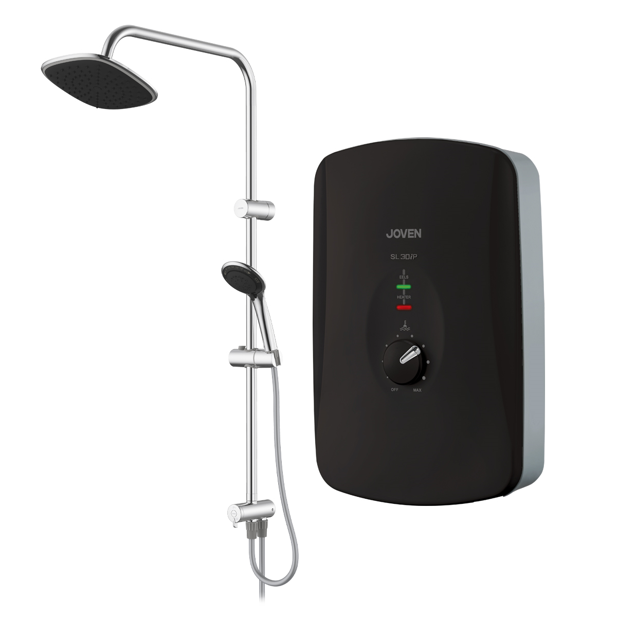 JOVEN - SL30iP Rainshower DC Pump Instant Water Heater (Black)