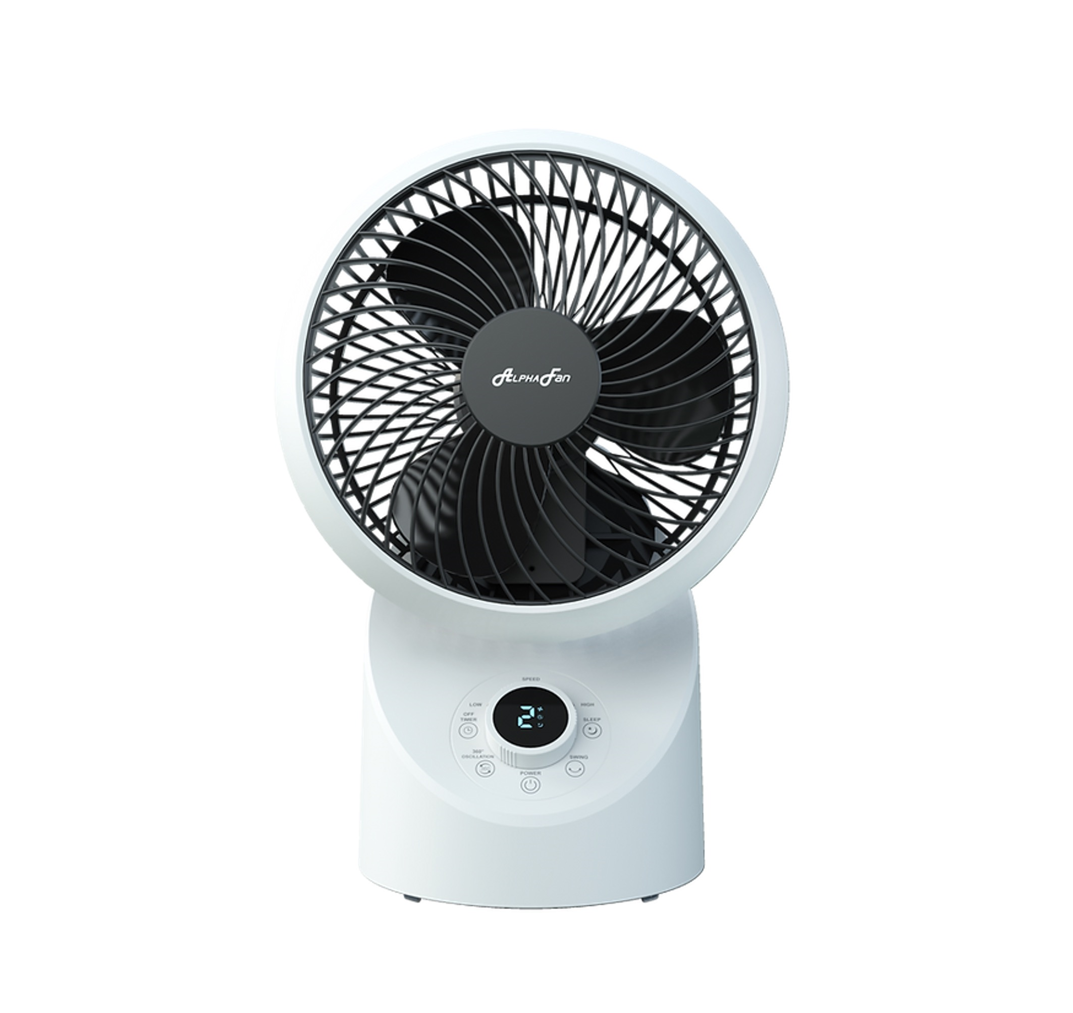 ALPHA MOTTO - DT360 G2 7-Inch Desk Fan (White)