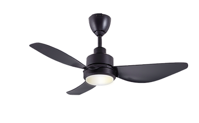 ALPHA ALKOVA - DEZI LED 42-Inch DC Motor Ceiling Fan (Matt Black)