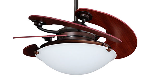 VENTO - SOLE LED 46-Inch DC Motor Ceiling Fan (Mahogany)