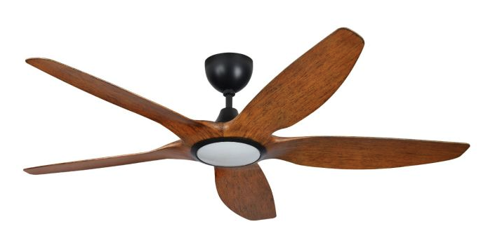 NSB - RUMMA LED 60-Inch DC Motor Ceiling Fan (Mahogany)