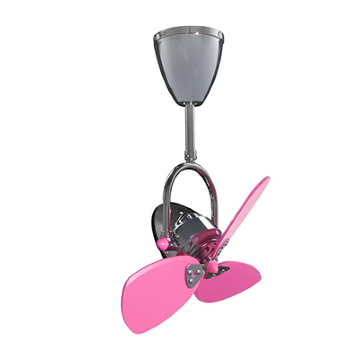 VENTO - FINO2 16-Inch Corner Ceiling Fan (CH/Pink)