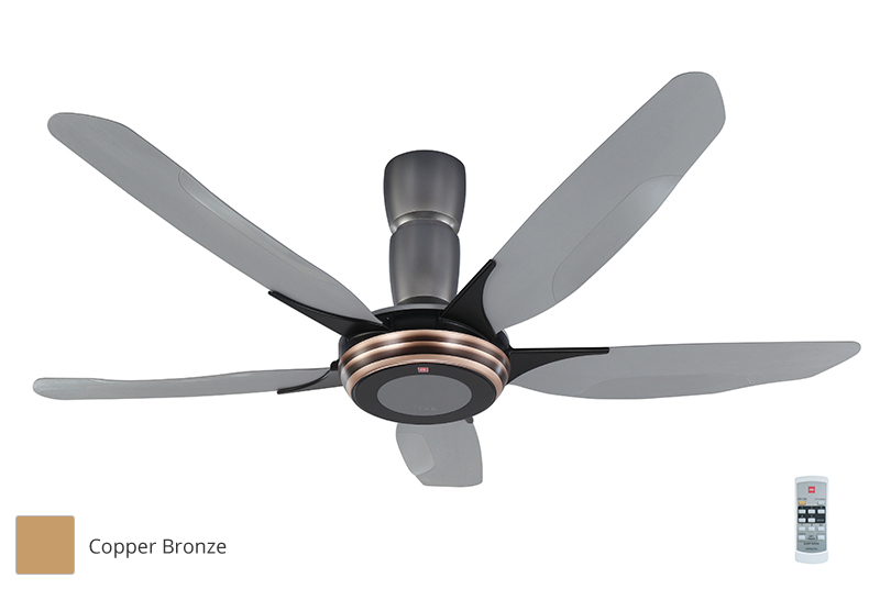 KDK - V-TOUCH K15Y2 60-Inch Ceiling Fan (Copper Bronze)