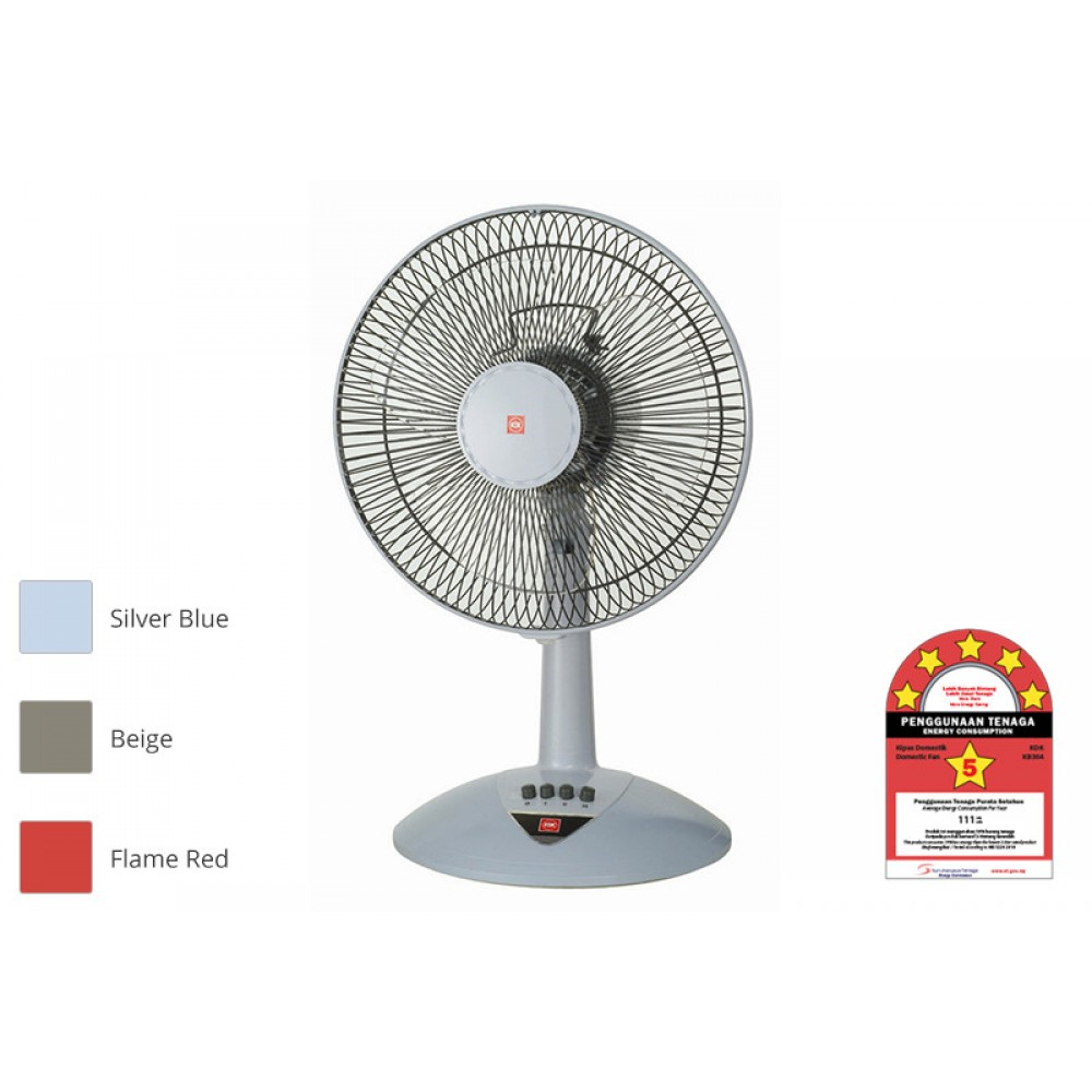 KDK - KB304 12-Inch Table Fan (Silver Blue)