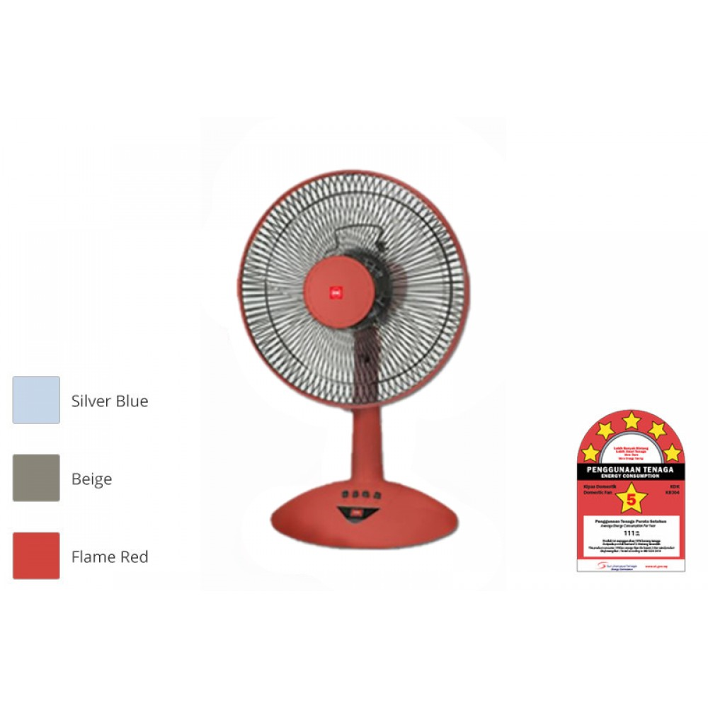 KDK - KB304 12-Inch Table Fan (Red)