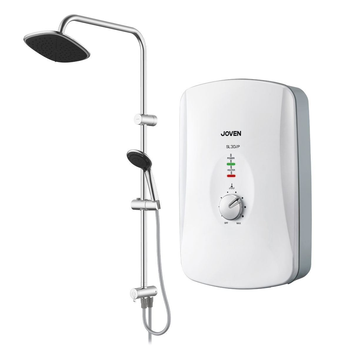 JOVEN - SL30e Rainshower Non Pump Instant Water Heater (White)