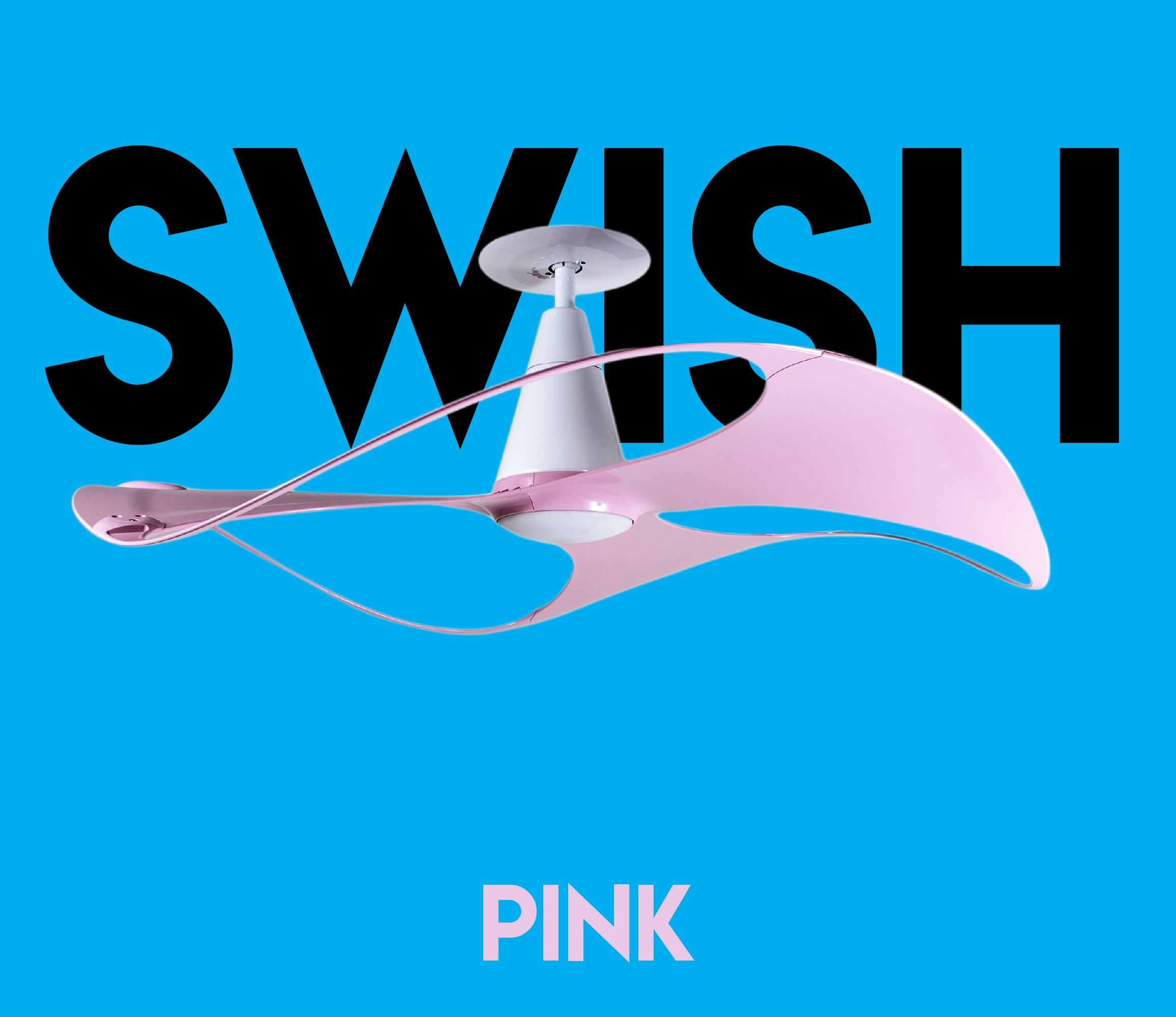 VENTO - SWISH LED 48-Inch DC Motor Ceiling Fan (Pink)