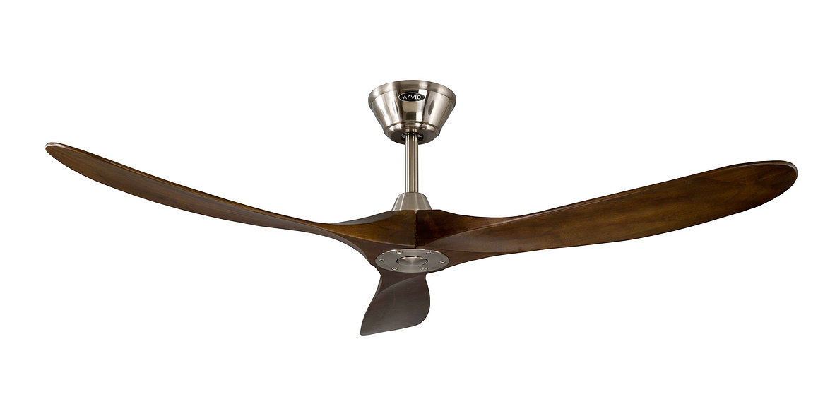 ALPHA ARVIO - KLARA 60-Inch DC Motor Ceiling Fan (Walnut)