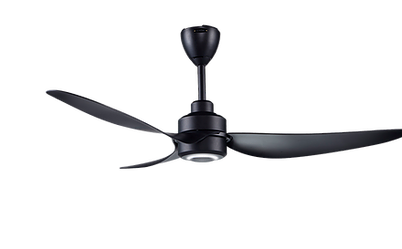 ALPHA ALKOVA - LIT 56-Inch DC Motor Ceiling Fan (Matt Black)