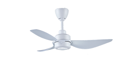 ALPHA ALKOVA - LIT 42-Inch DC Motor Ceiling Fan (Matt White)