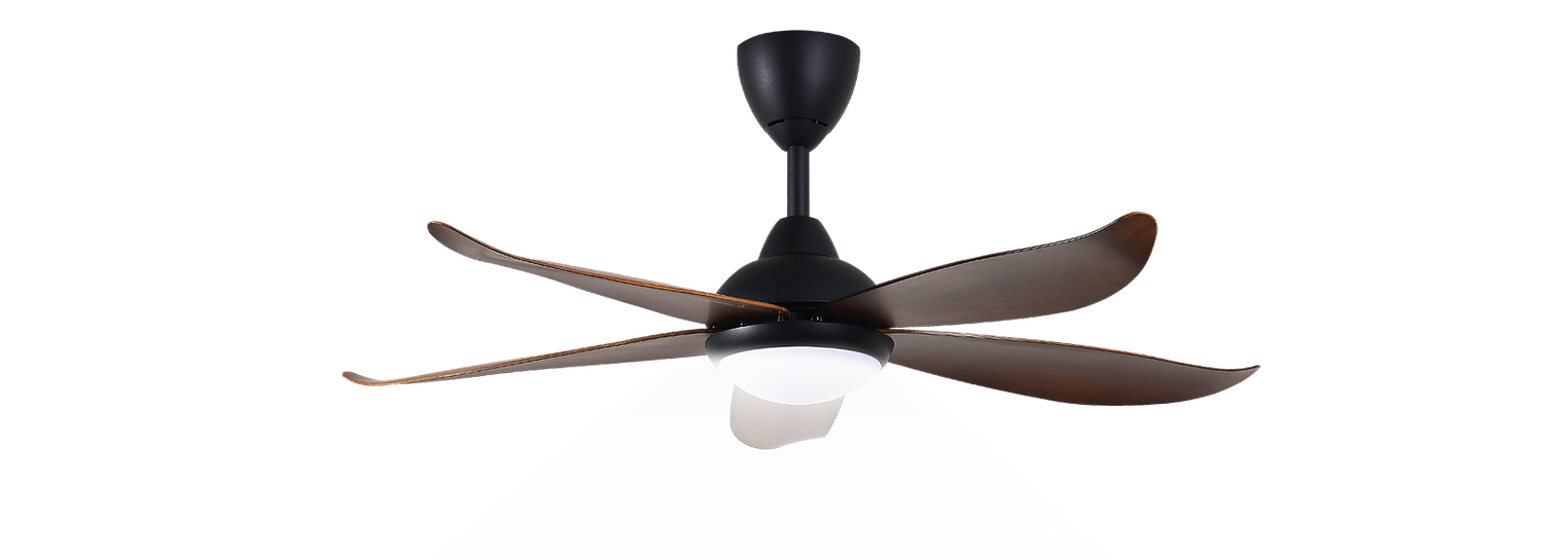 ALPHA VANNUS - LUNA LED 5B 46-inch DC Motor Ceiling Fan (Walnut)