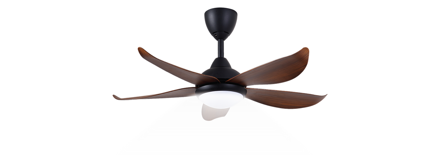 ALPHA VANNUS - LUNA LED 5B 40-inch DC Motor Ceiling Fan (Walnut)