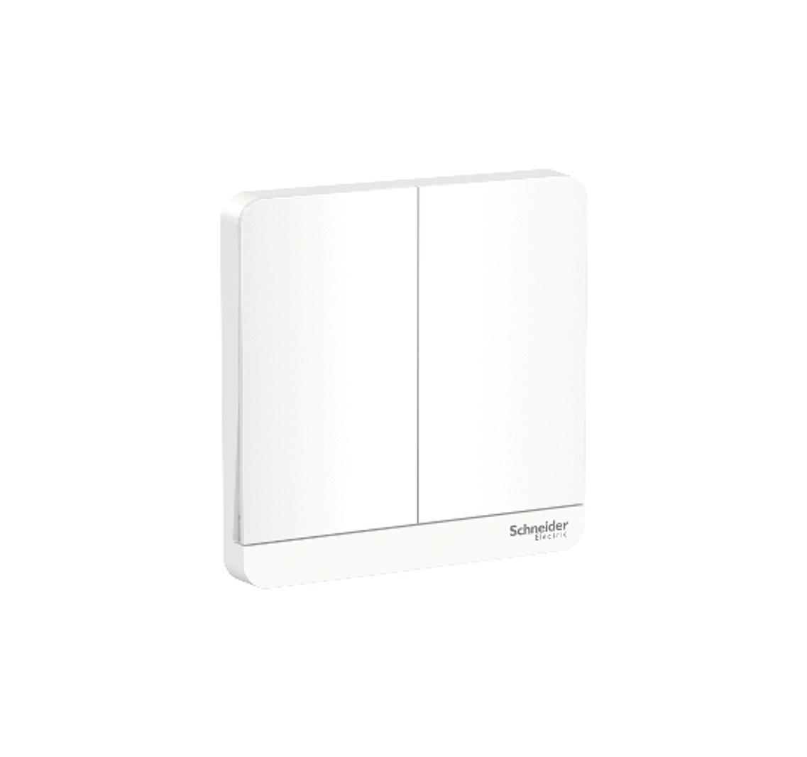 AvatarOn - 4A 250V 2 Gang Retractive Switch (White)