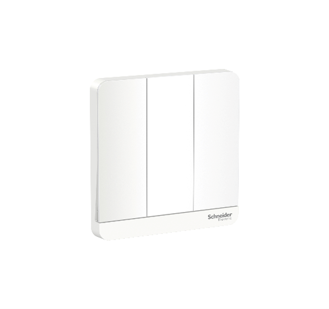 AvatarOn - 4A 250V 3 Gang Retractive Switch (White)