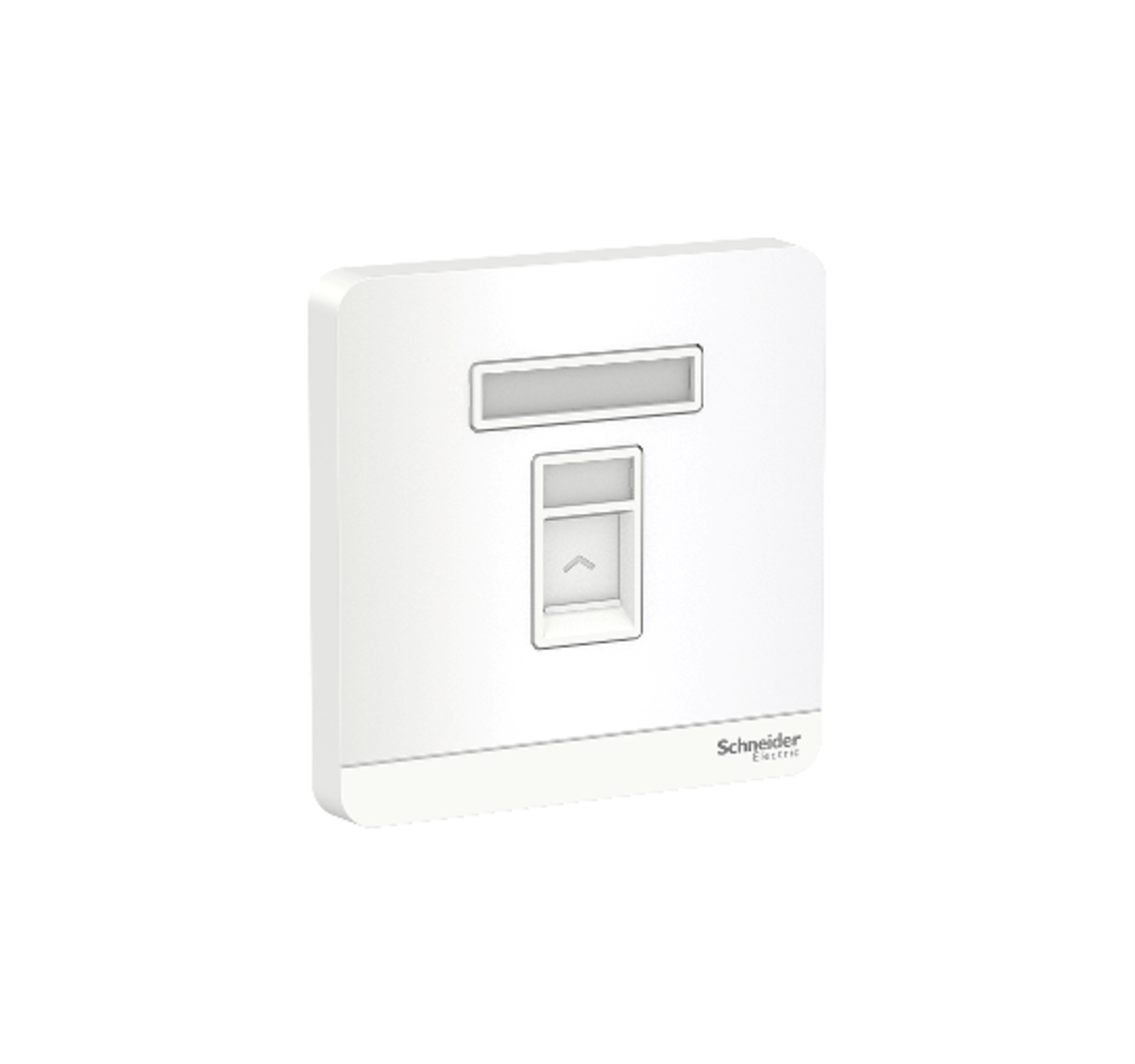 AvatarOn - 1 Gang Telephone Socket (White)