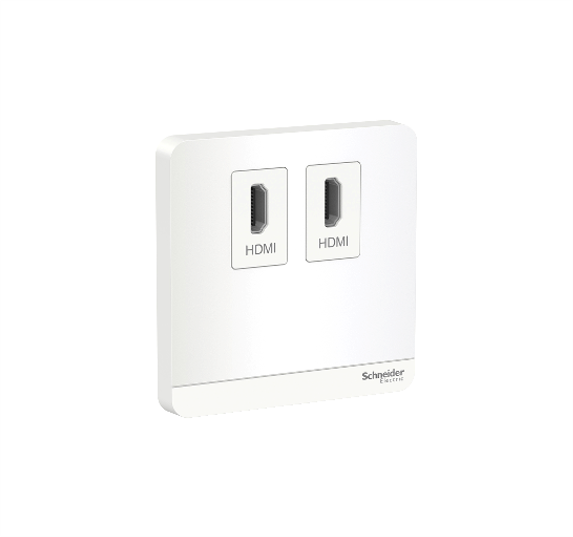 AvatarOn - 2 Gang HDMI Socket (White)