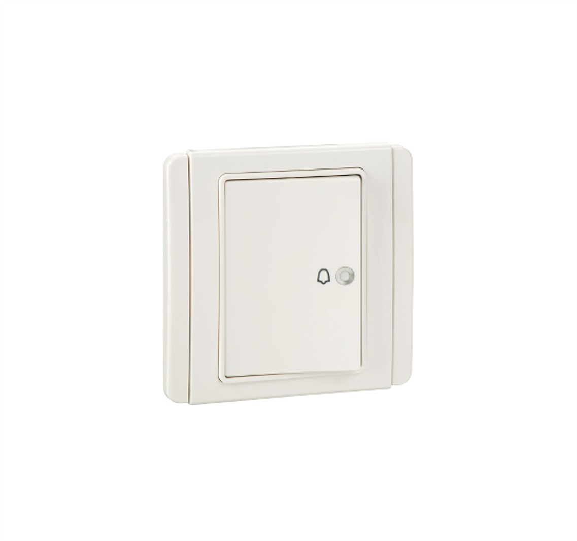 NEO - 4A 1 Way Horizontal Bell Push Switch (White)
