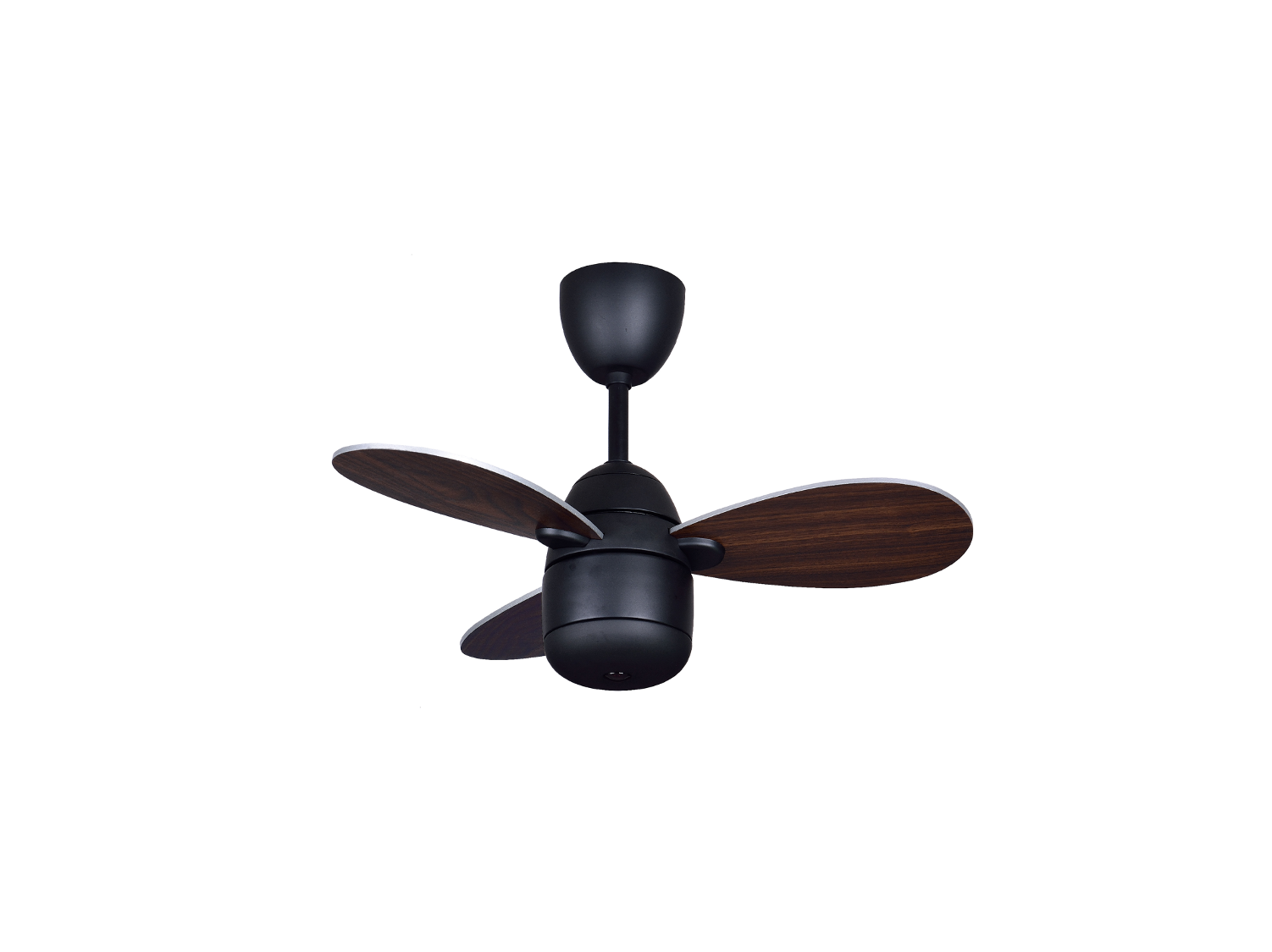 NSB - MIMI 28-Inch Ceiling Fan (Black-Mahogany/Silver) (Dual Tone Blade)