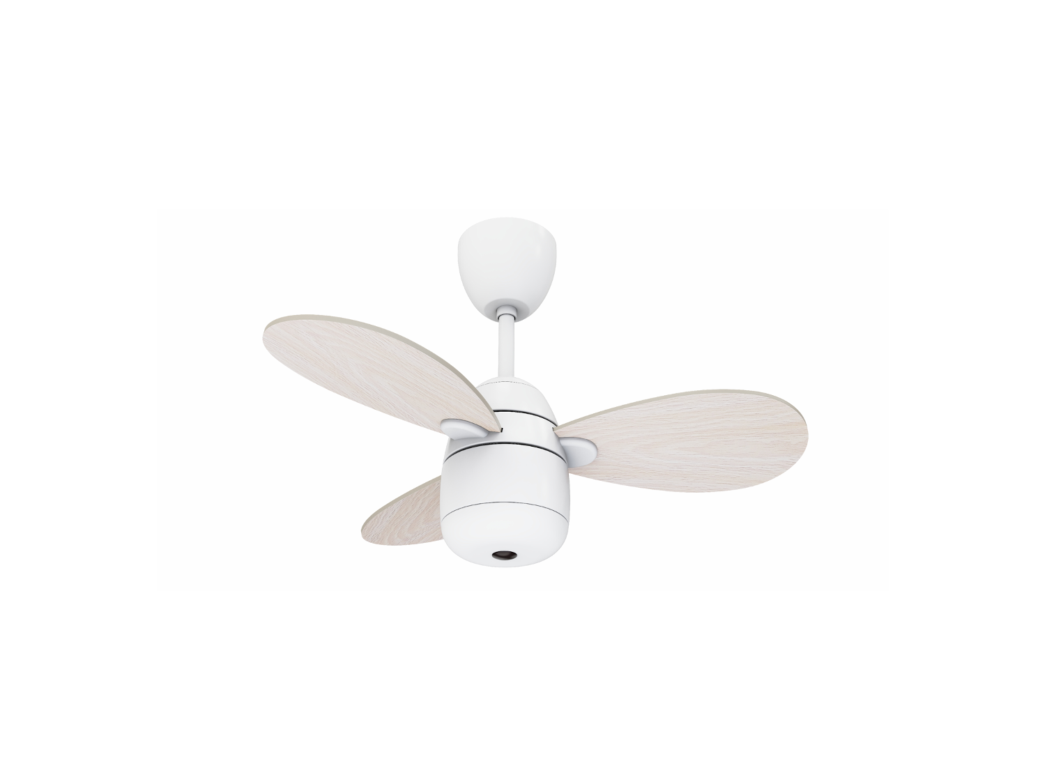 NSB - MIMI 28-Inch Ceiling Fan (White-Oak/White) (Dual Tone Blade)