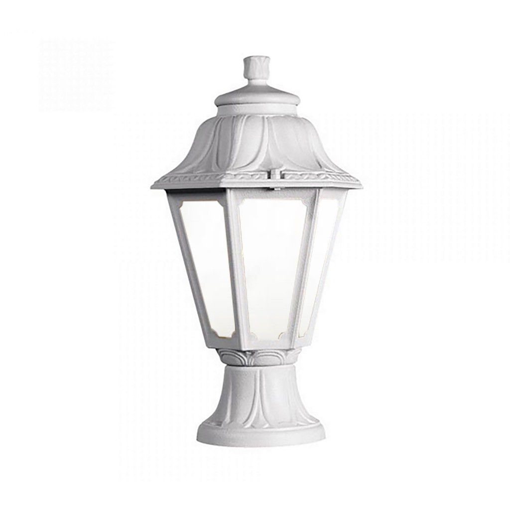 FUMAGALLI - MIKROLOT/ANNA Outdoor Post Light with Opal Diffuser (White)