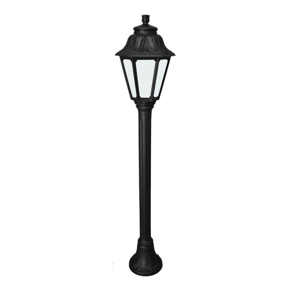 FUMAGALLI - MIZAR/ANNA Outdoor Post Light with Opal Diffuser (Black)