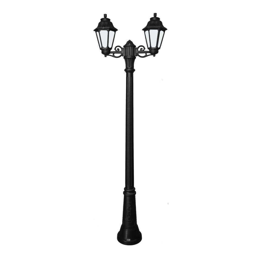 FUMAGALLI - GIGI BISSO/ANNA 2L Outdoor Post Light with Opal Diffuser (Black)