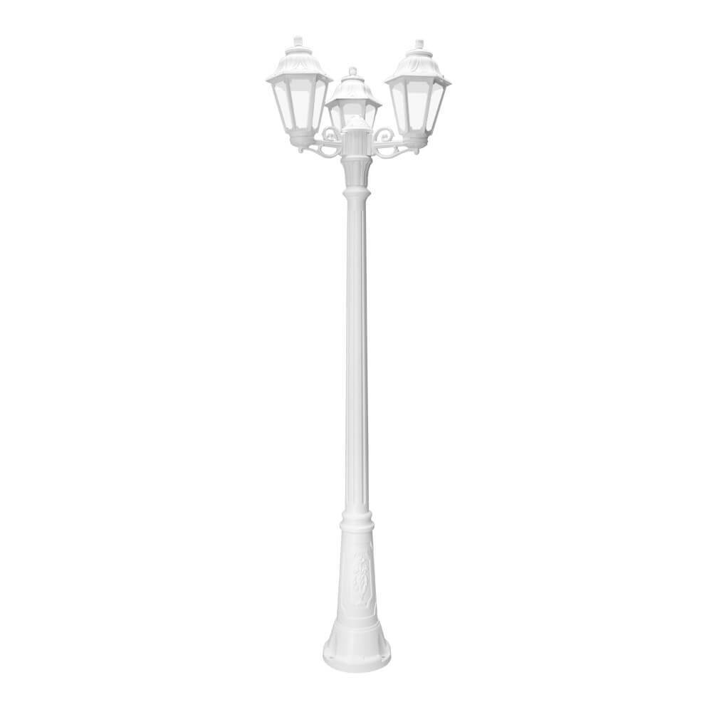 FUMAGALLI - GIGI BISSO/ANNA 3L Outdoor Post Light with Clear Diffuser (White)