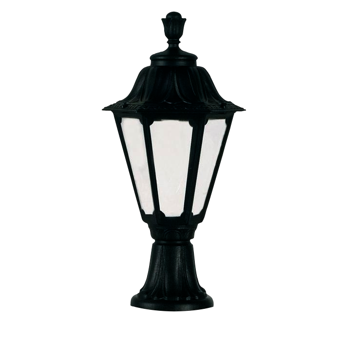 FUMAGALLI - MINILOT/RUT Outdoor Post Light with Opal Diffuser (Black)