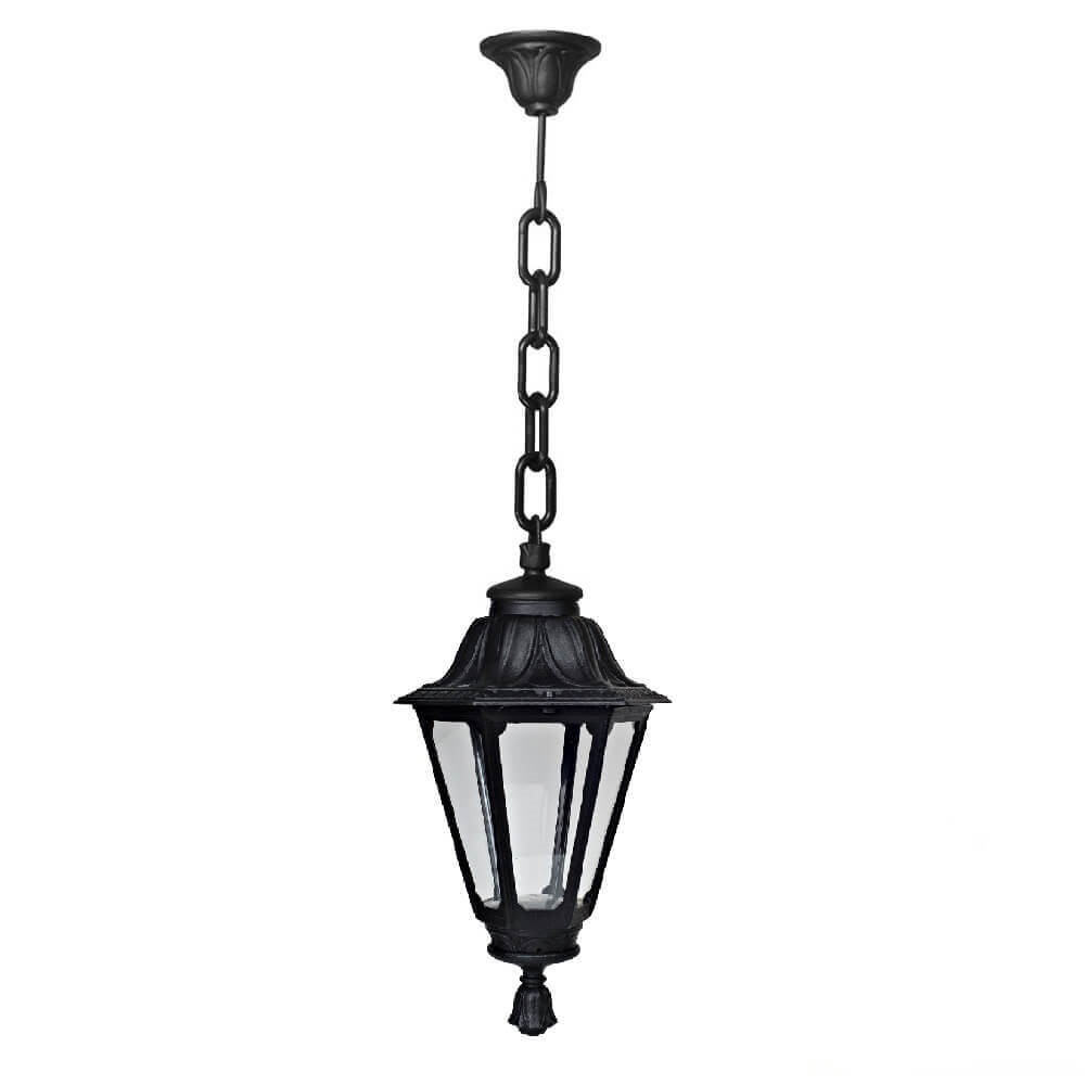 FUMAGALLI - SICHEM/NOEMI Outdoor Hanging Light with Clear Diffuser (Black)