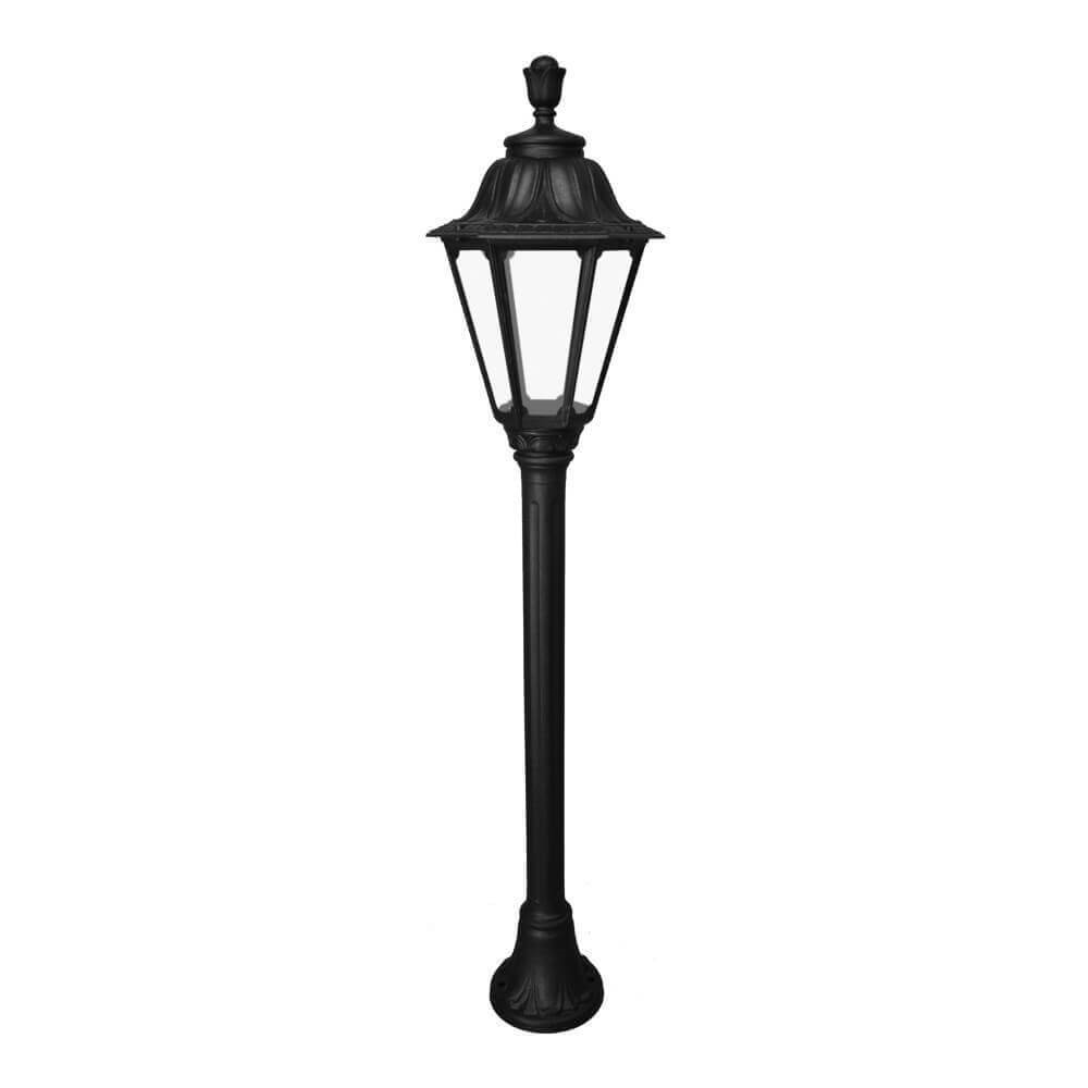 FUMAGALLI - MIZAR/RUT Outdoor Post Light with Clear Diffuser (Black)