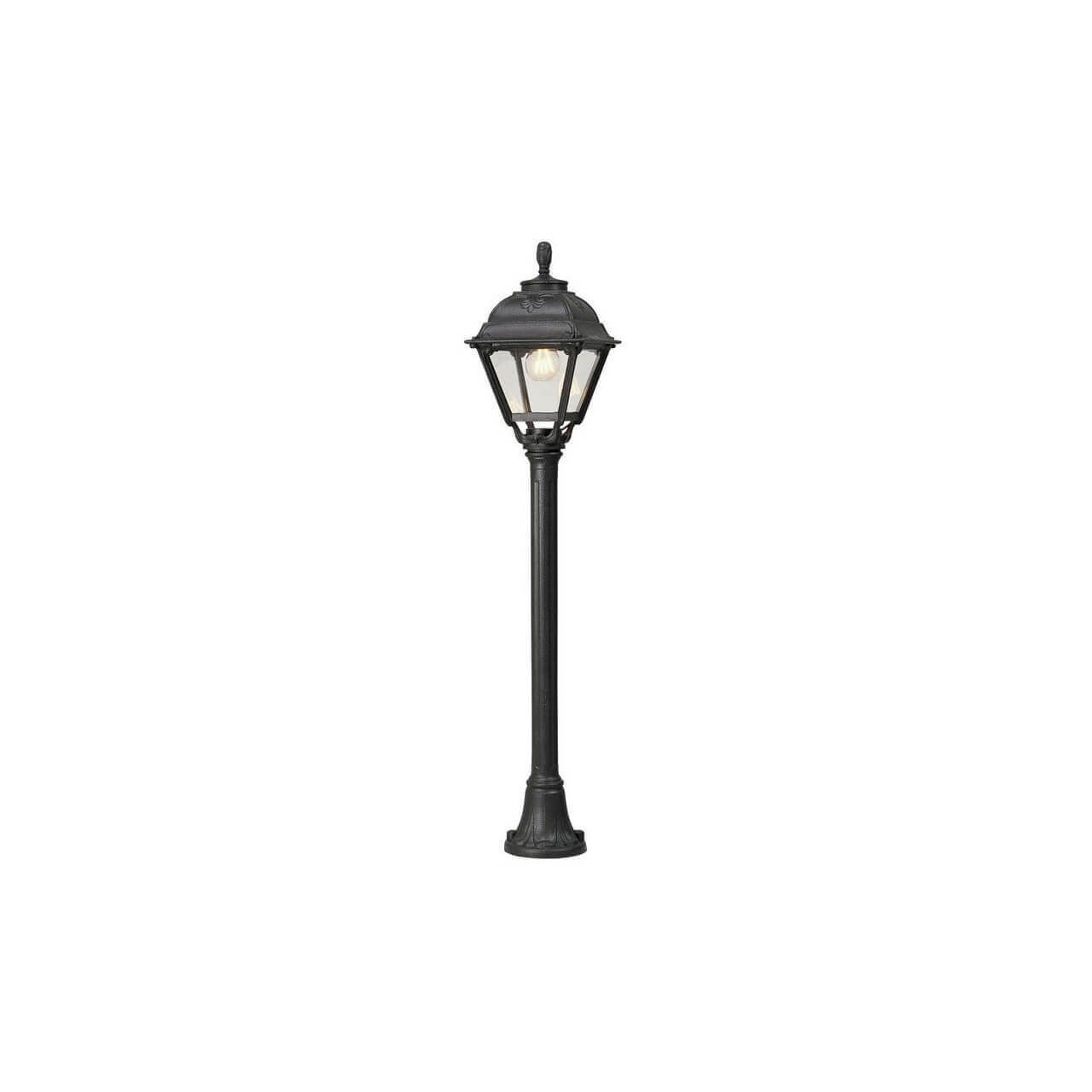 FUMAGALLI - MIZAR/CEFA Outdoor Post Light with Clear Diffuser (Black)