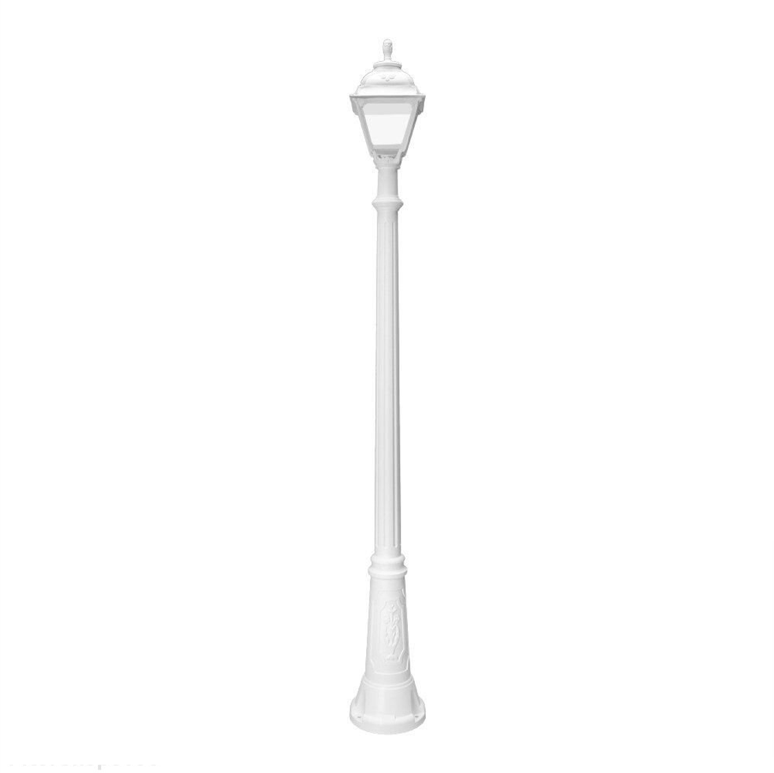 FUMAGALLI - GIGI/CEFA Outdoor Post Light with Clear Diffuser (White)