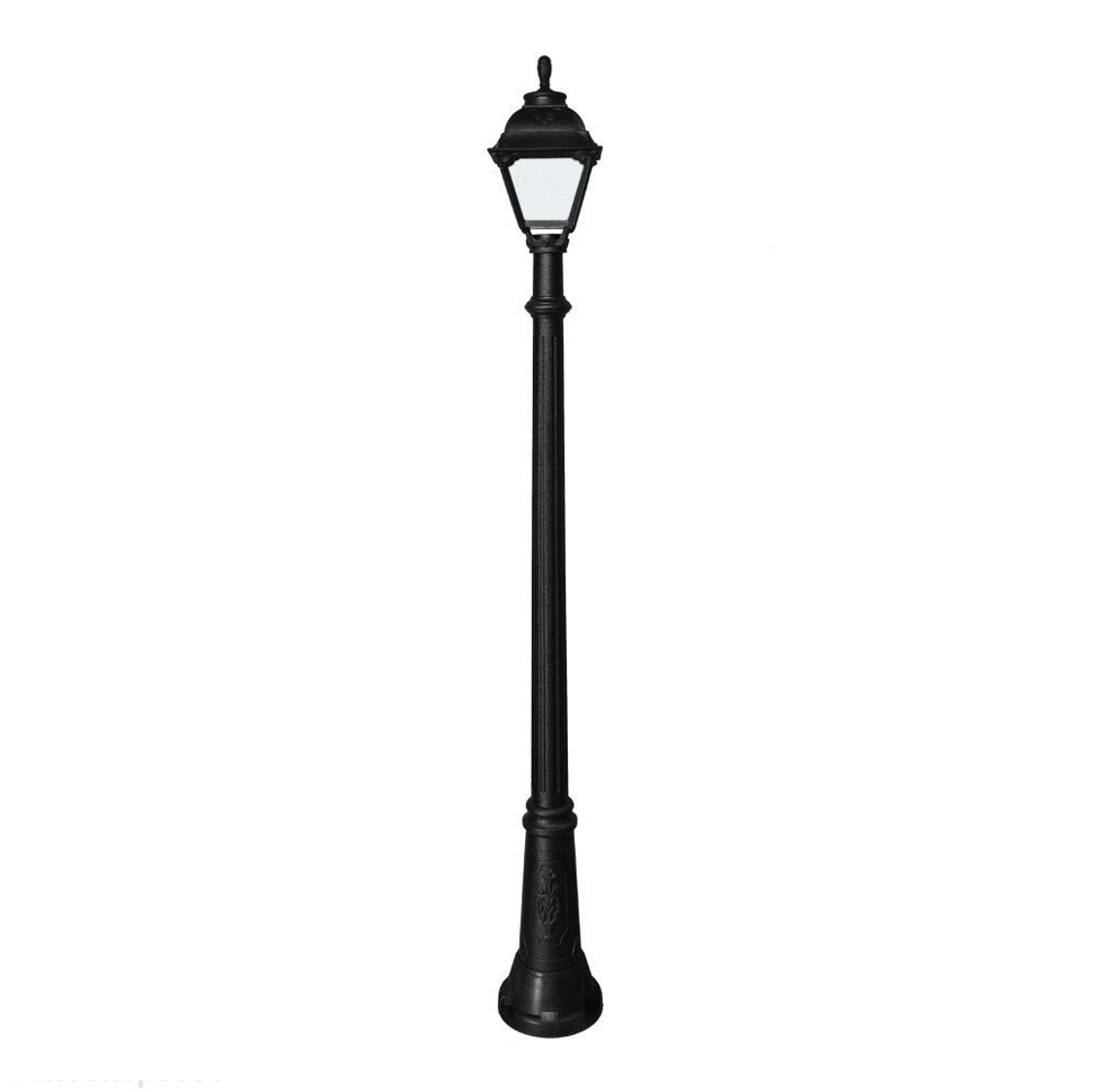 FUMAGALLI - GIGI/CEFA Outdoor Post Light with Opal Diffuser (Black)