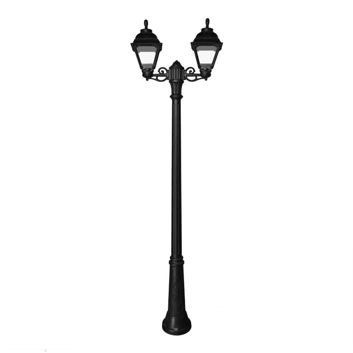 FUMAGALLI - RICU BISSO/CEFA 2L Outdoor Post Light with Clear Diffuser (Black)