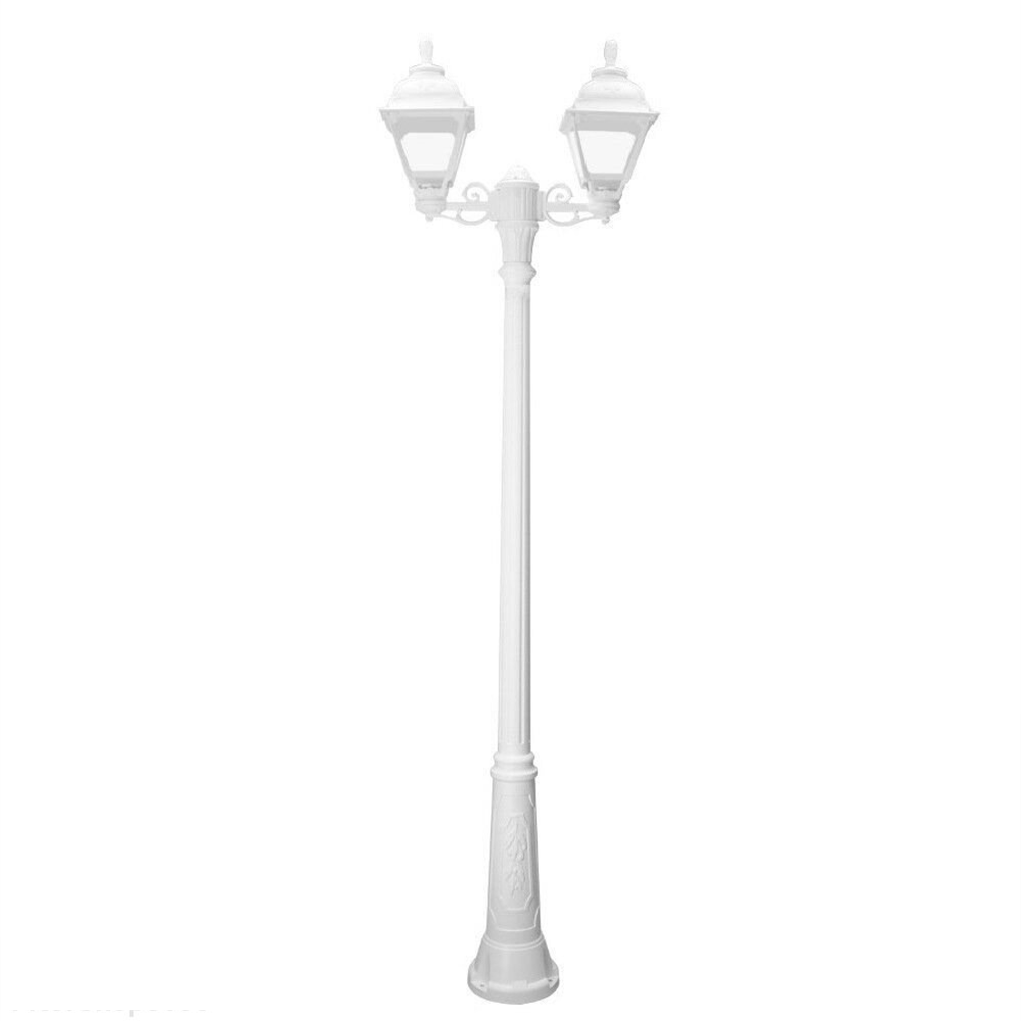 FUMAGALLI - RICU BISSO/CEFA 2L Outdoor Post Light with Clear Diffuser (White)