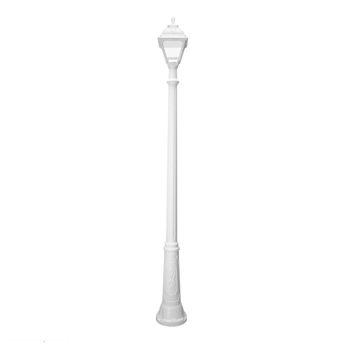 FUMAGALLI - RICU/CEFA Outdoor Post Light with Clear Diffuser (White)