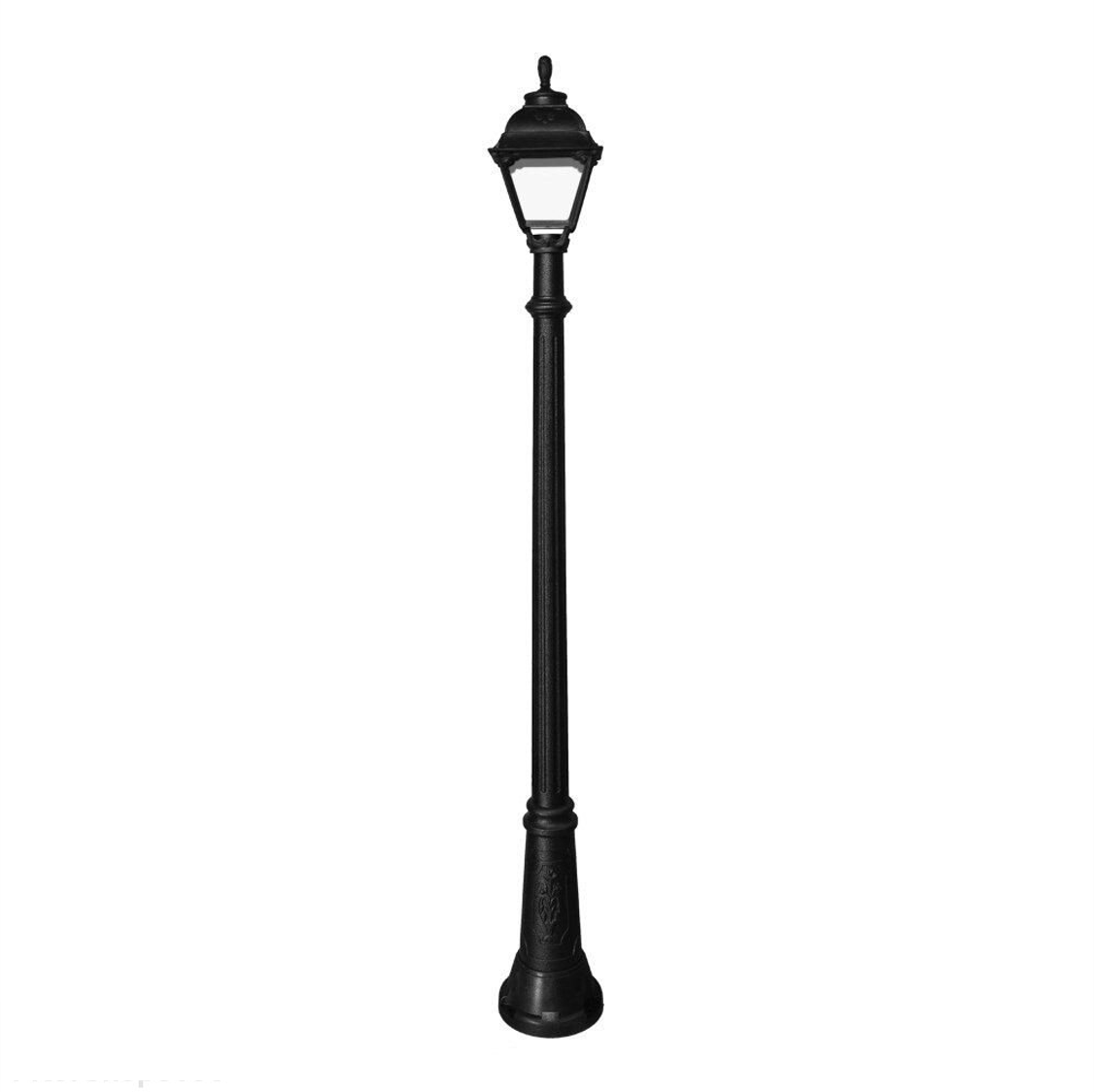 FUMAGALLI - GIGI/CEFA Outdoor Post Light with Clear Diffuser (Black)