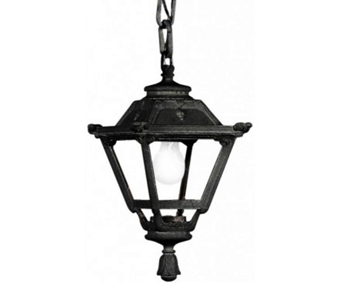 FUMAGALLI - SICHEM/GOLIA Outdoor Hanging Light with Clear Diffuser (Black)