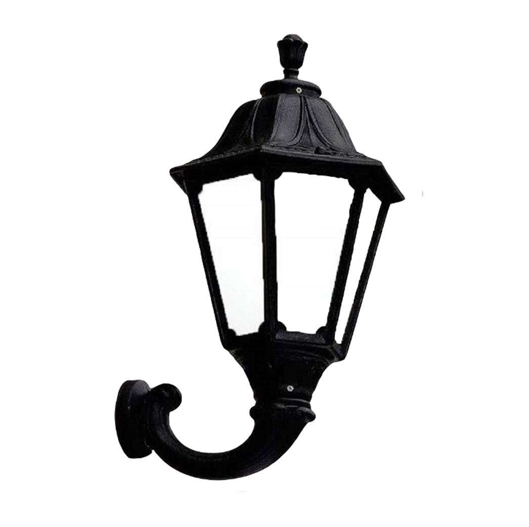 FUMAGALLI - OFIR/NOEMI Outdoor Wall Light with Opal Diffuser (Black)