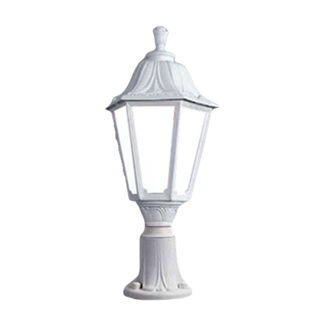 FUMAGALLI - LOT/NOEMI Outdoor Post Light with Opal Diffuser (White)
