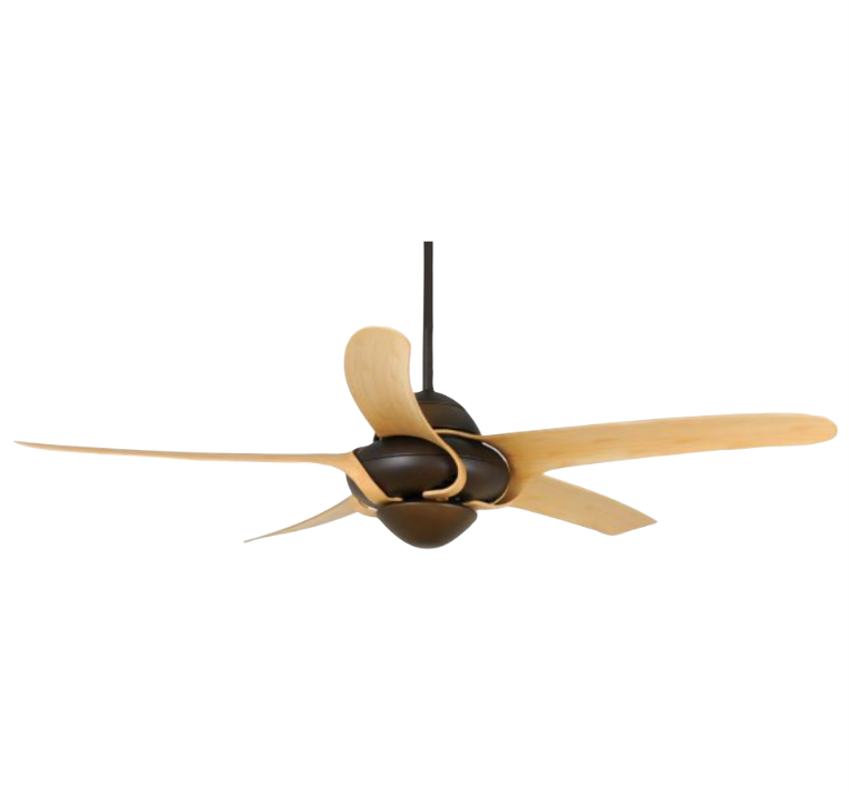 VENTO - URAGANO 54-Inch DC Motor Ceiling Fan (RB/Light Bamboo)