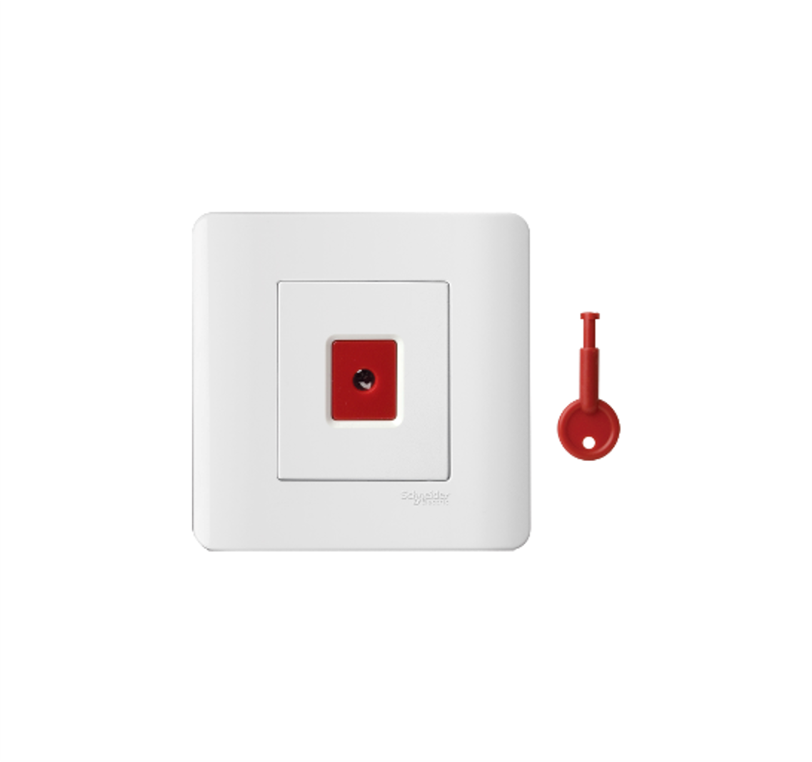 ZENCELO - Panic Button with Key Reset (White)