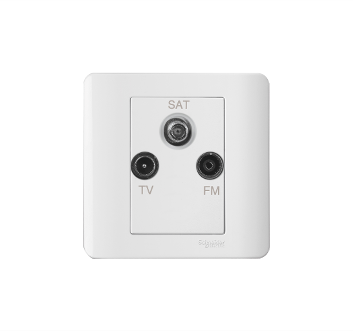 ZENCELO - TV/FM/SAT Socket Outlet (White)