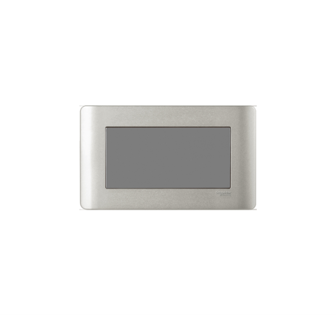 ZENCELO - Twin Gang Blank Plate (Silver Satin)