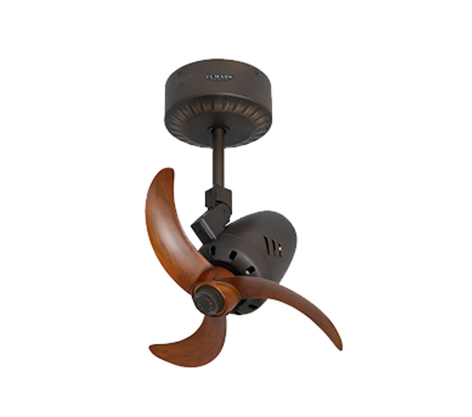 ELMARK - P80 18-Inch Corner Ceiling Fan (Walnut)