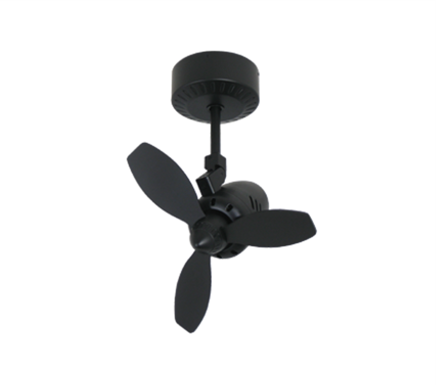 ELMARK - P50 18-Inch Corner Ceiling Fan (Matt Black)