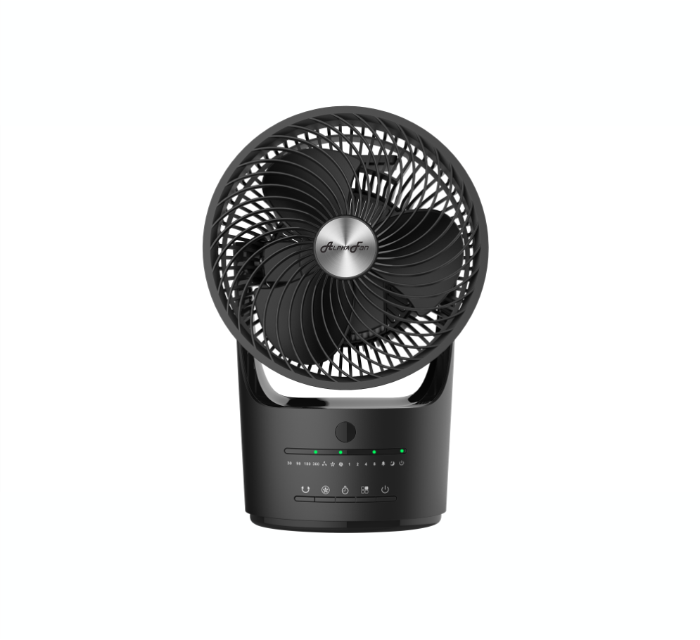 ALPHA AlphaFan - VONA 360 Air Circulator 8-Inch Table Fan (Black)