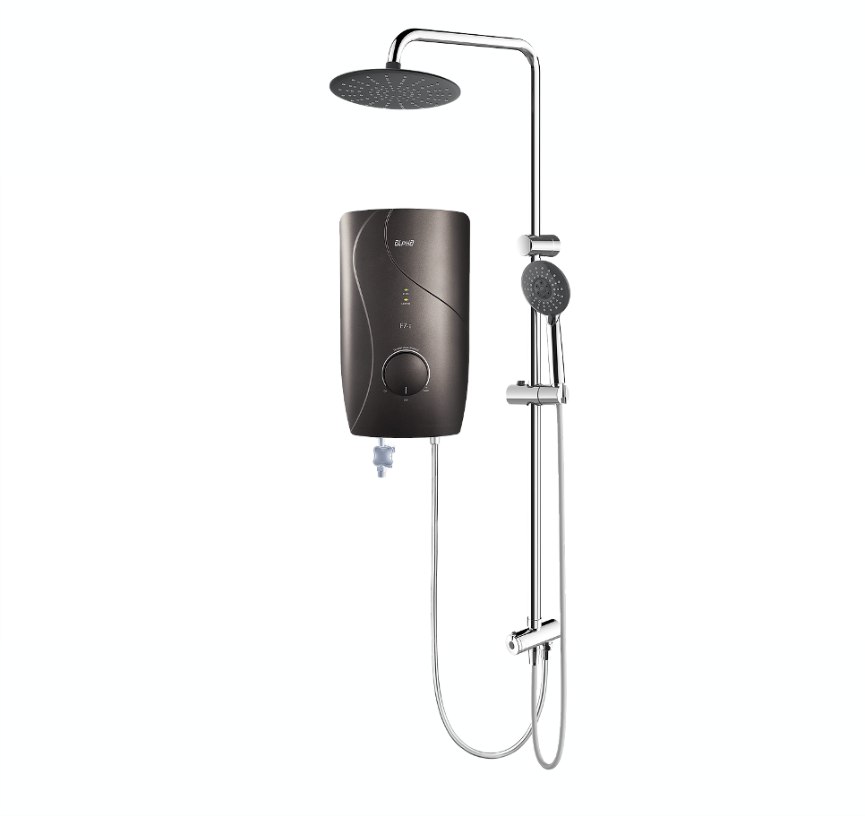 ALPHA - F7-i Rainshower DC Pump Instant Water Heater (DK Mocha)