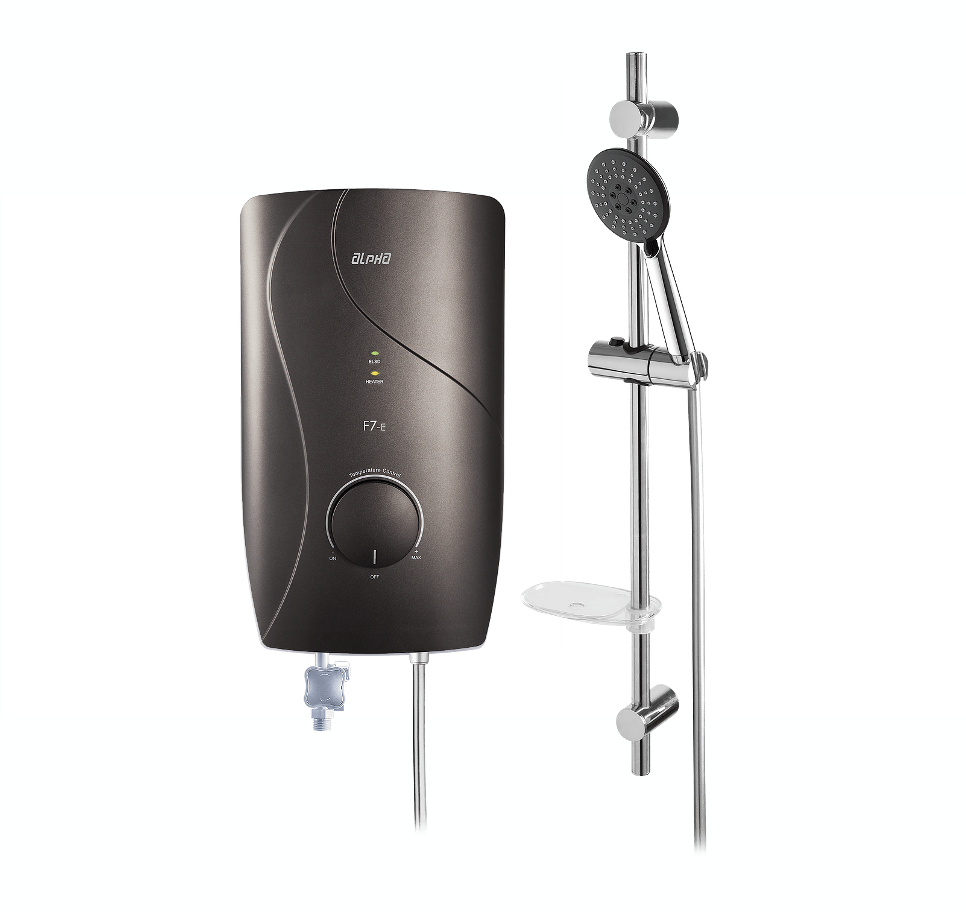 ALPHA - F7-i Handshower DC Pump Instant Water Heater (DK Mocha)