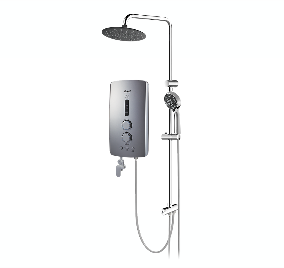 ALPHA - IM9E Plus Rainshower Non Pump Instant Water Heater (Misty Silver)